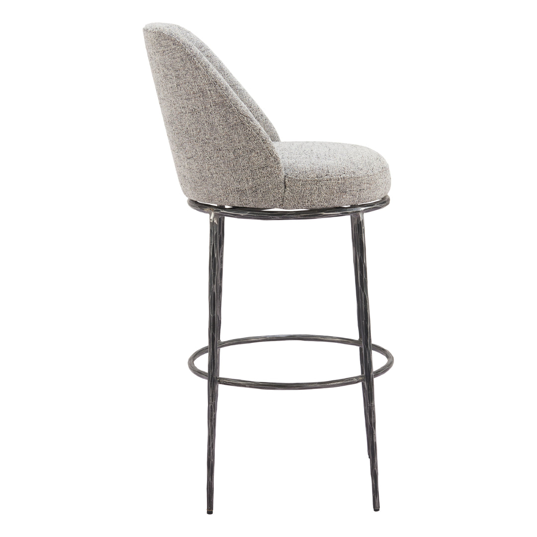 Nordhavn Swivel Barstool Gray Image 2