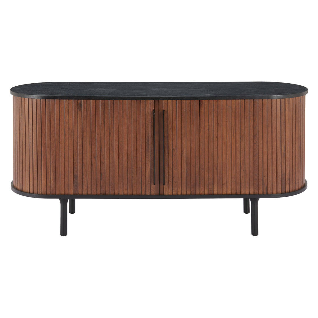 Koriana Sideboard Black Walnut MDF Wood Storage Modern Glam Furniture Image 3