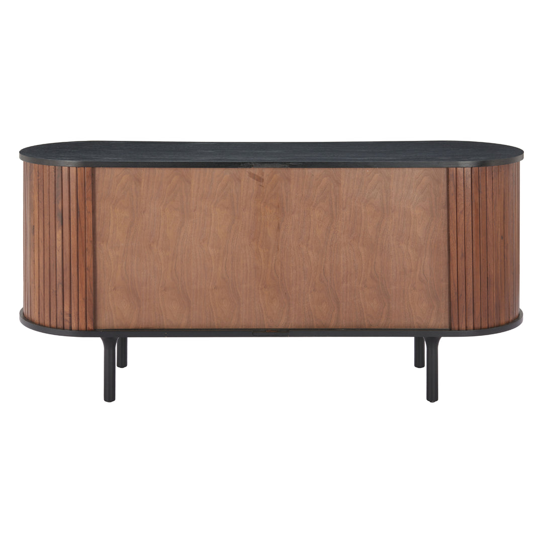 Koriana Sideboard Black Walnut MDF Wood Storage Modern Glam Furniture Image 4