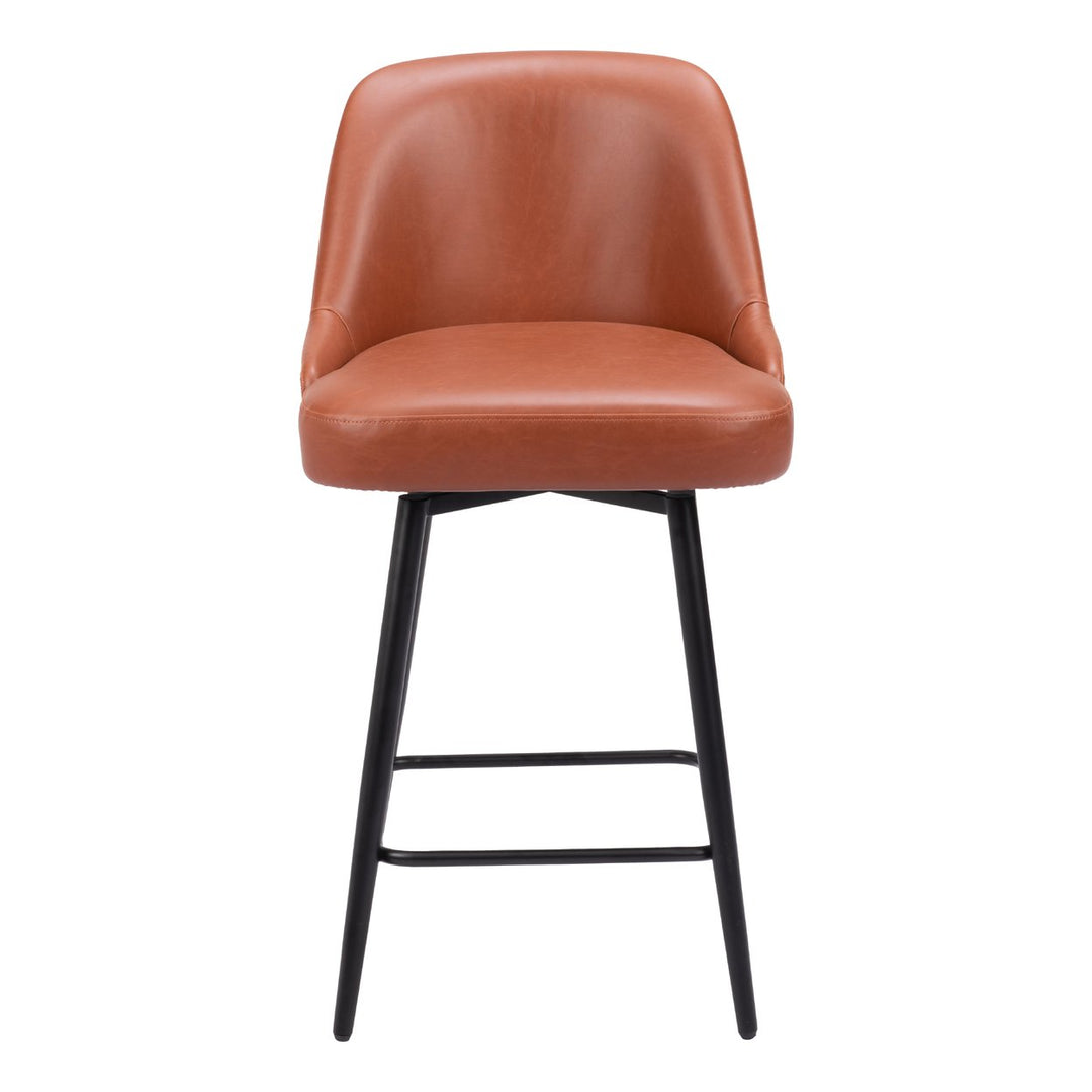 Keppel Swivel Counter Stool Brown Image 3