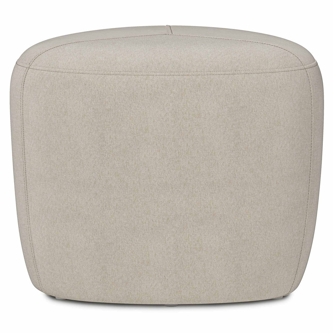 Moore Small Ottoman Linen Soft Upholstered Seating Footrest Modern Design Image 3