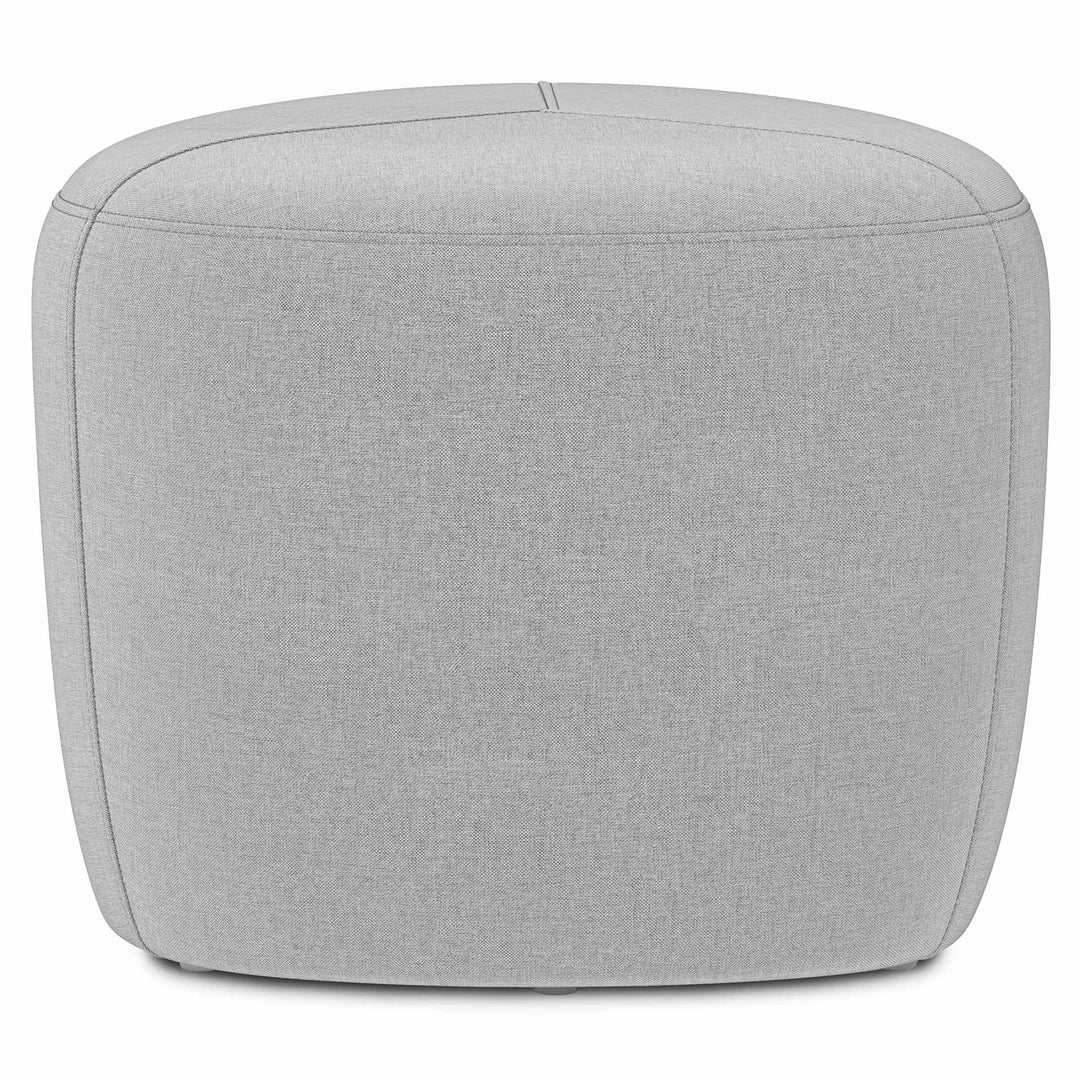 Moore Small Ottoman Linen Soft Upholstered Seating Footrest Modern Design Image 4