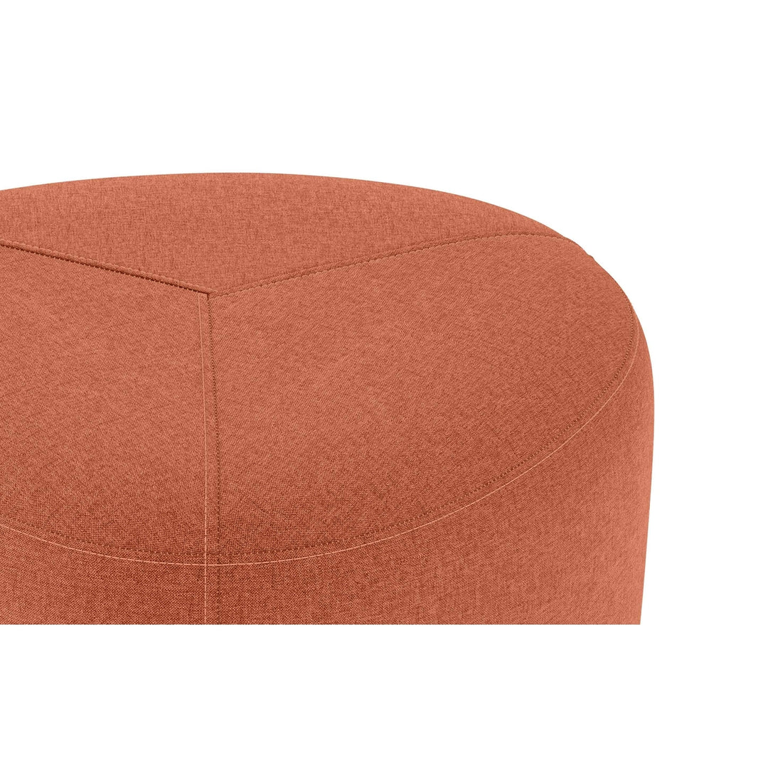 Moore Small Ottoman Linen Soft Upholstered Seating Footrest Modern Design Image 8