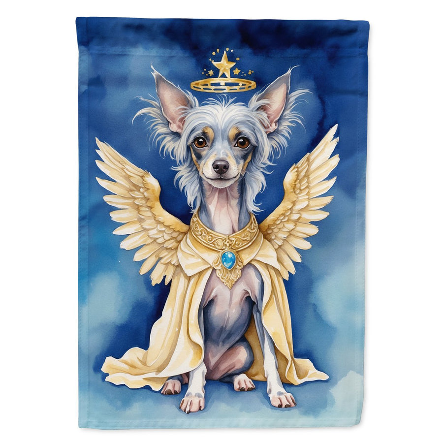 Chinese Crested My Angel House Flag Image 1