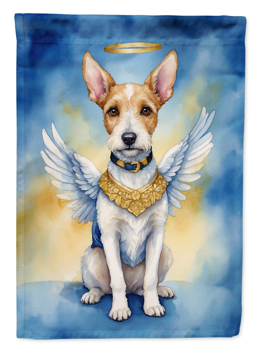 Fox Terrier My Angel House Flag Image 1