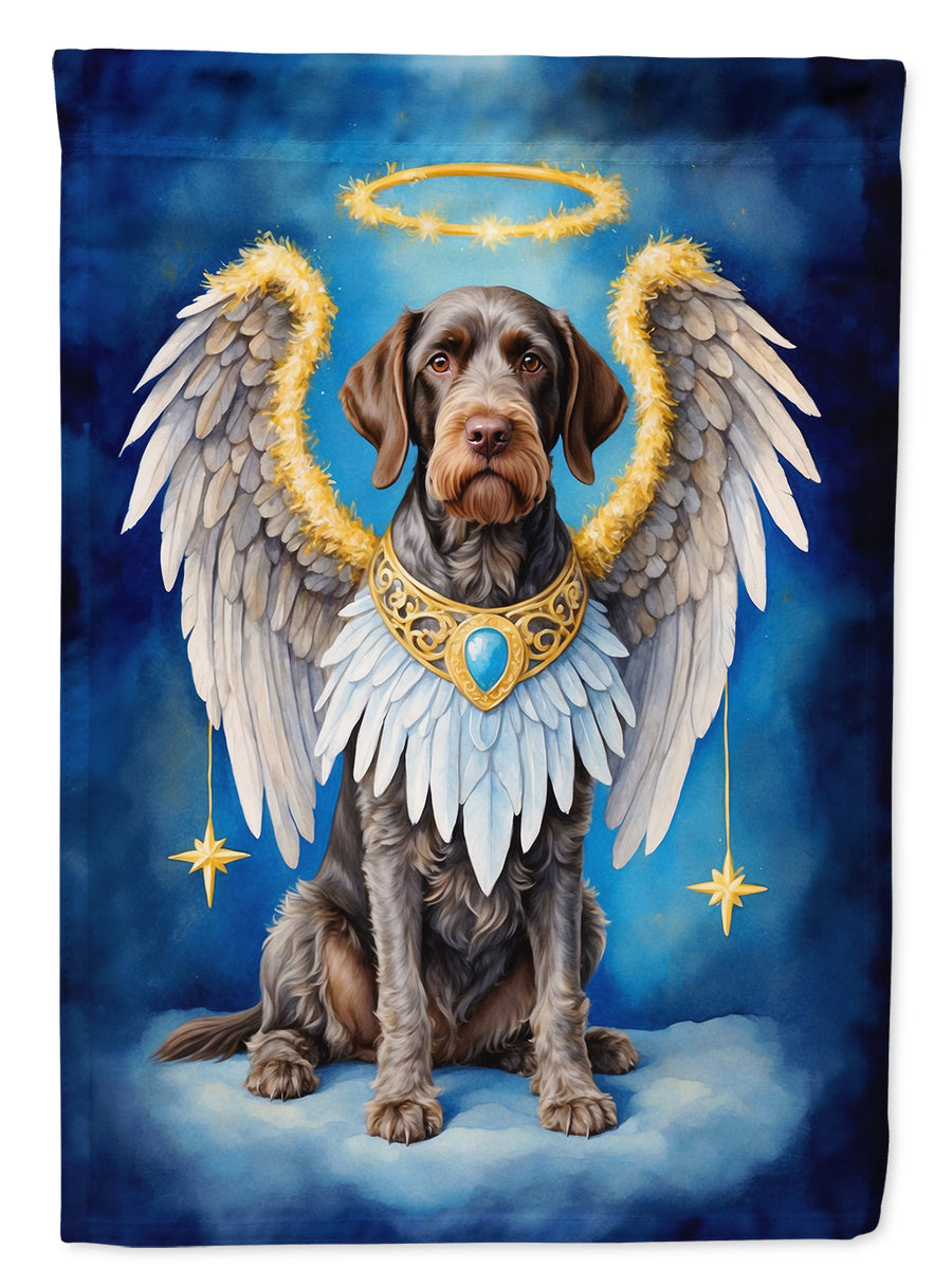 German Wirehaired Pointer My Angel House Flag Image 1