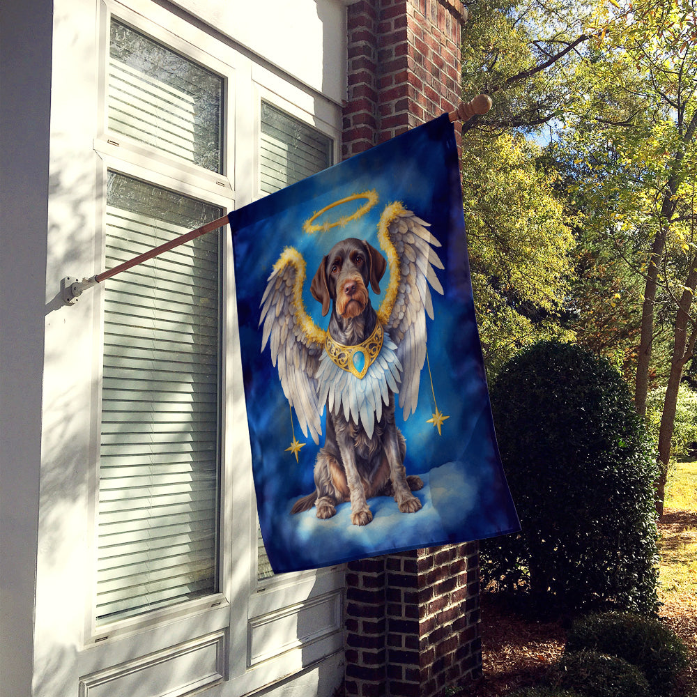 German Wirehaired Pointer My Angel House Flag Image 2