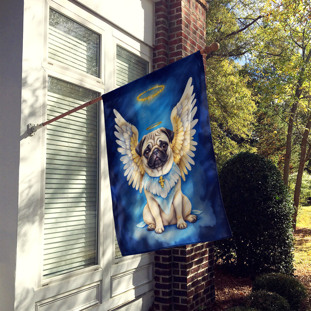 Pug My Angel House Flag Image 2