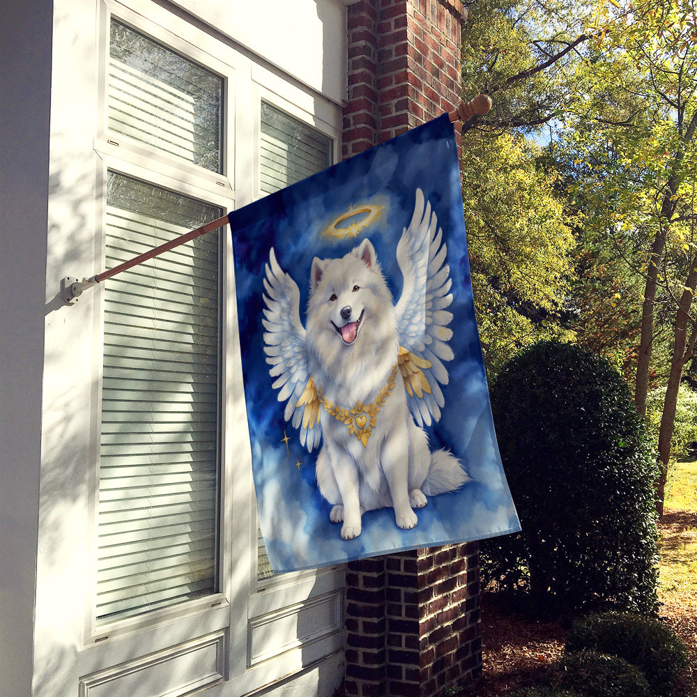 Samoyed My Angel House Flag Image 2