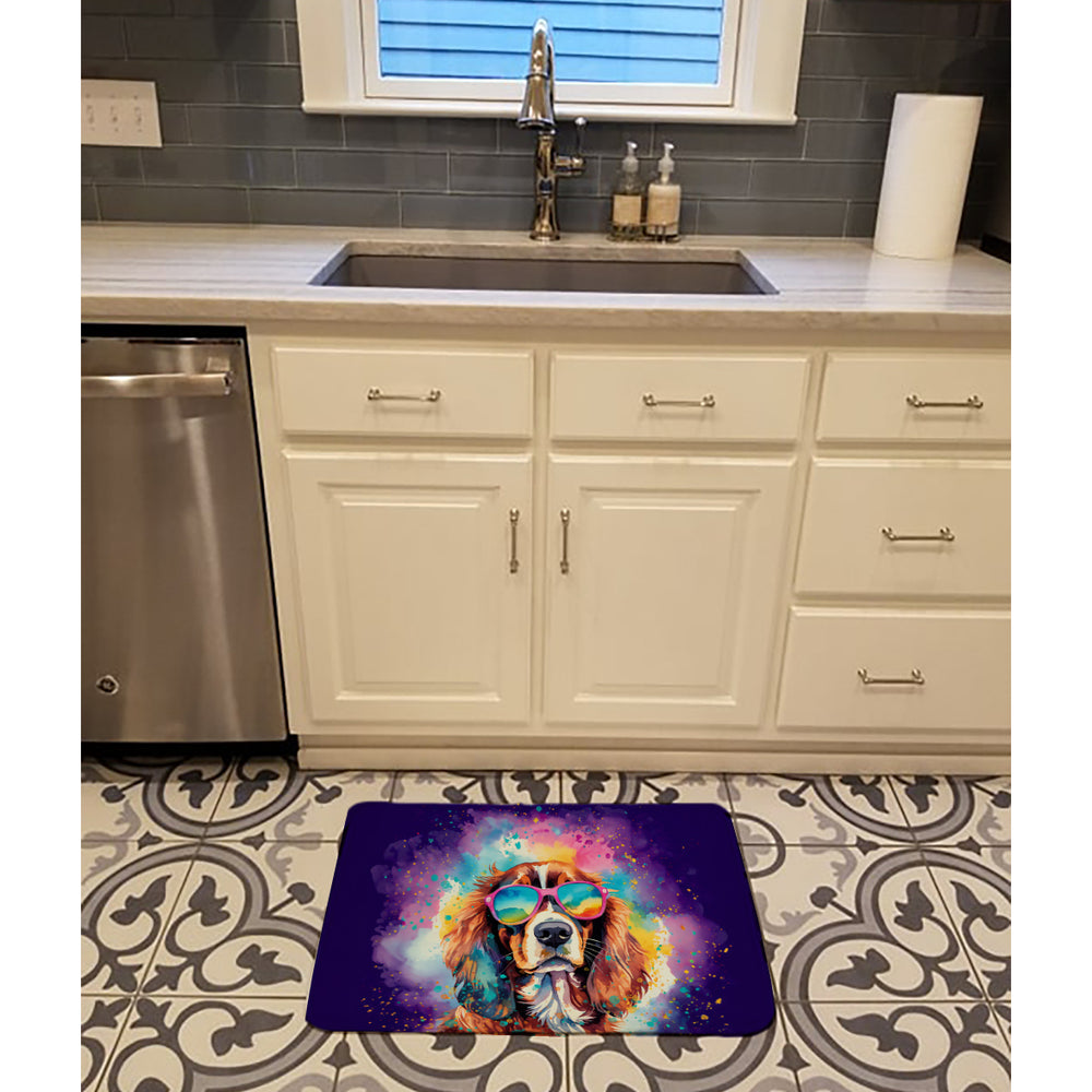 Cavalier Spaniel Hippie Dawg Memory Foam Kitchen Mat Image 2