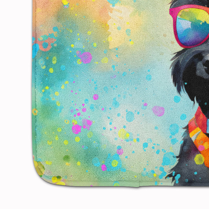 Scottish Terrier Hippie Dawg Memory Foam Kitchen Mat Image 4