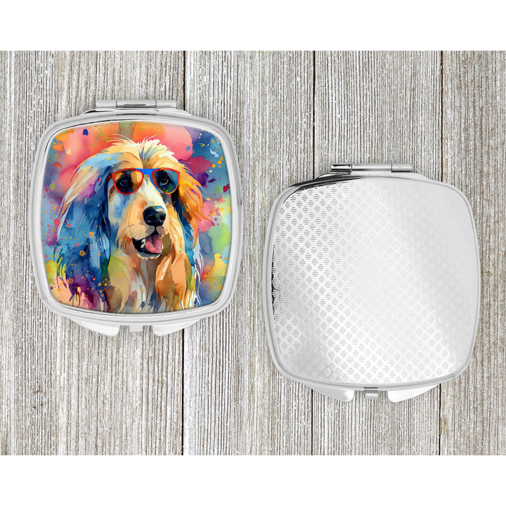 Afghan Hound Hippie Dawg Compact Mirror Image 4