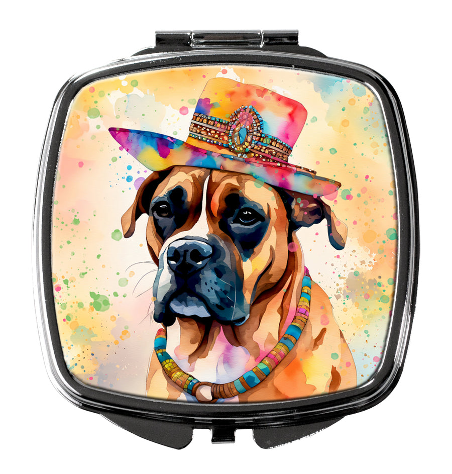 Boxer Hippie Dawg Compact Mirror Image 1