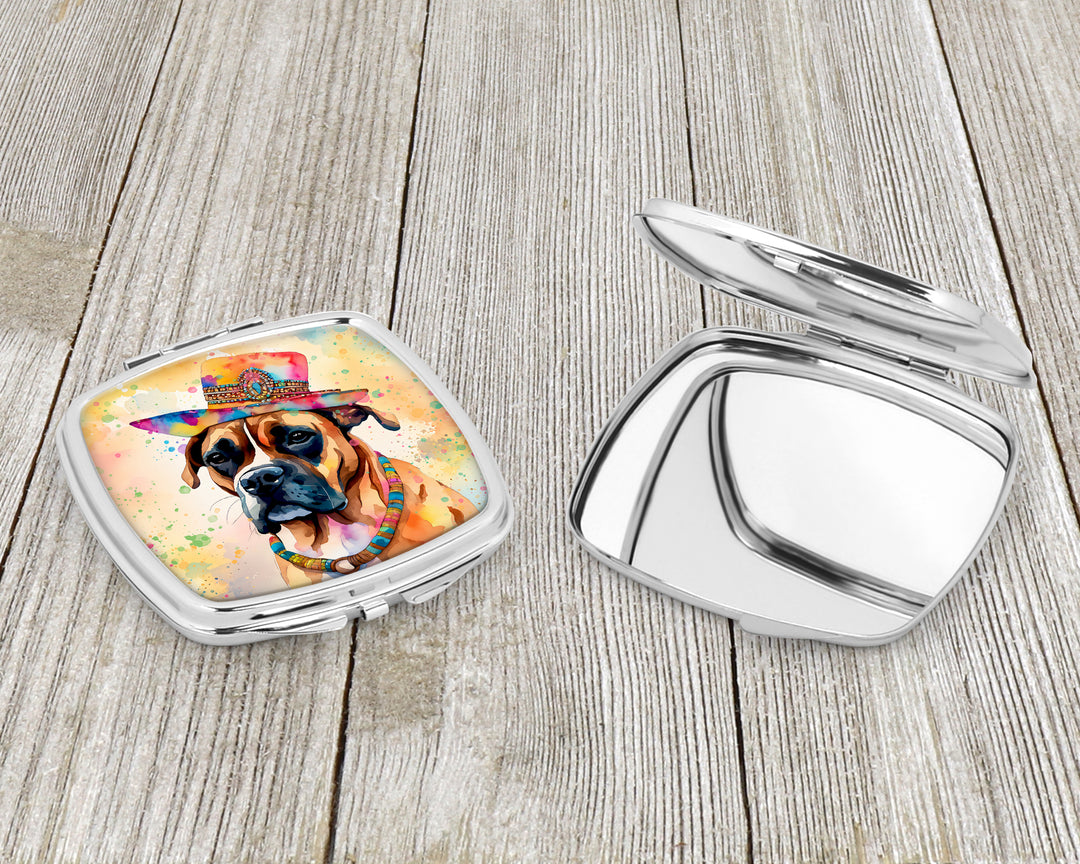 Boxer Hippie Dawg Compact Mirror Image 3
