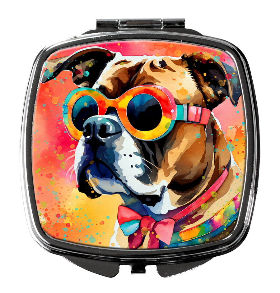 Boxer Hippie Dawg Compact Mirror Image 1