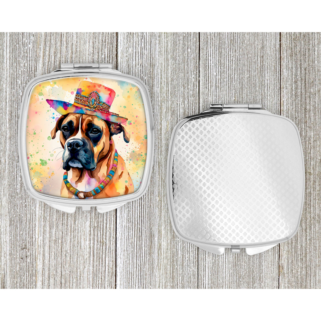 Boxer Hippie Dawg Compact Mirror Image 4