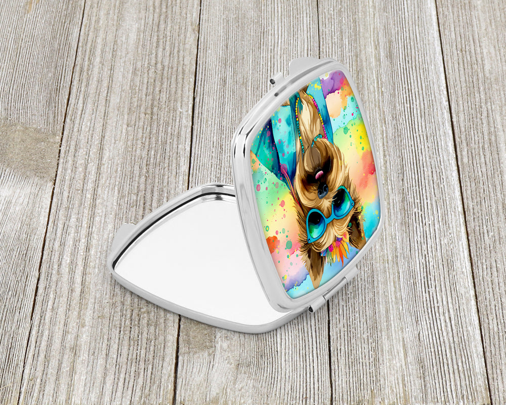 Cairn Terrier Hippie Dawg Compact Mirror Image 2