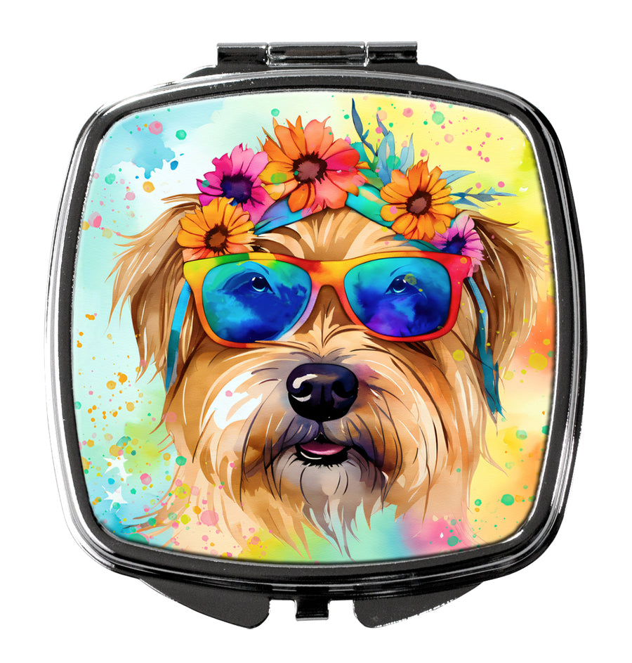 Cairn Terrier Hippie Dawg Compact Mirror Image 1
