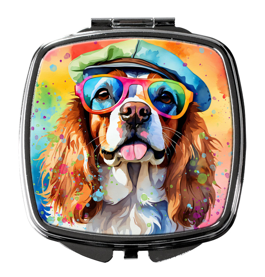 Cavalier Spaniel Hippie Dawg Compact Mirror Image 1