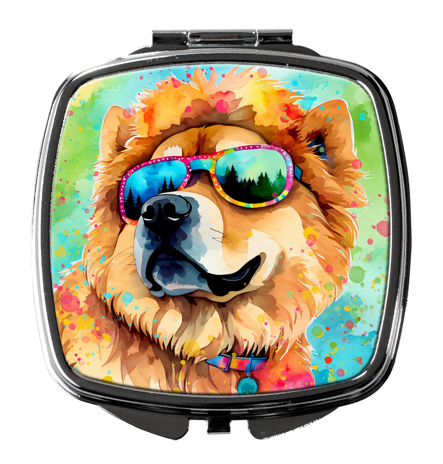 Chow Chow Hippie Dawg Compact Mirror Image 1