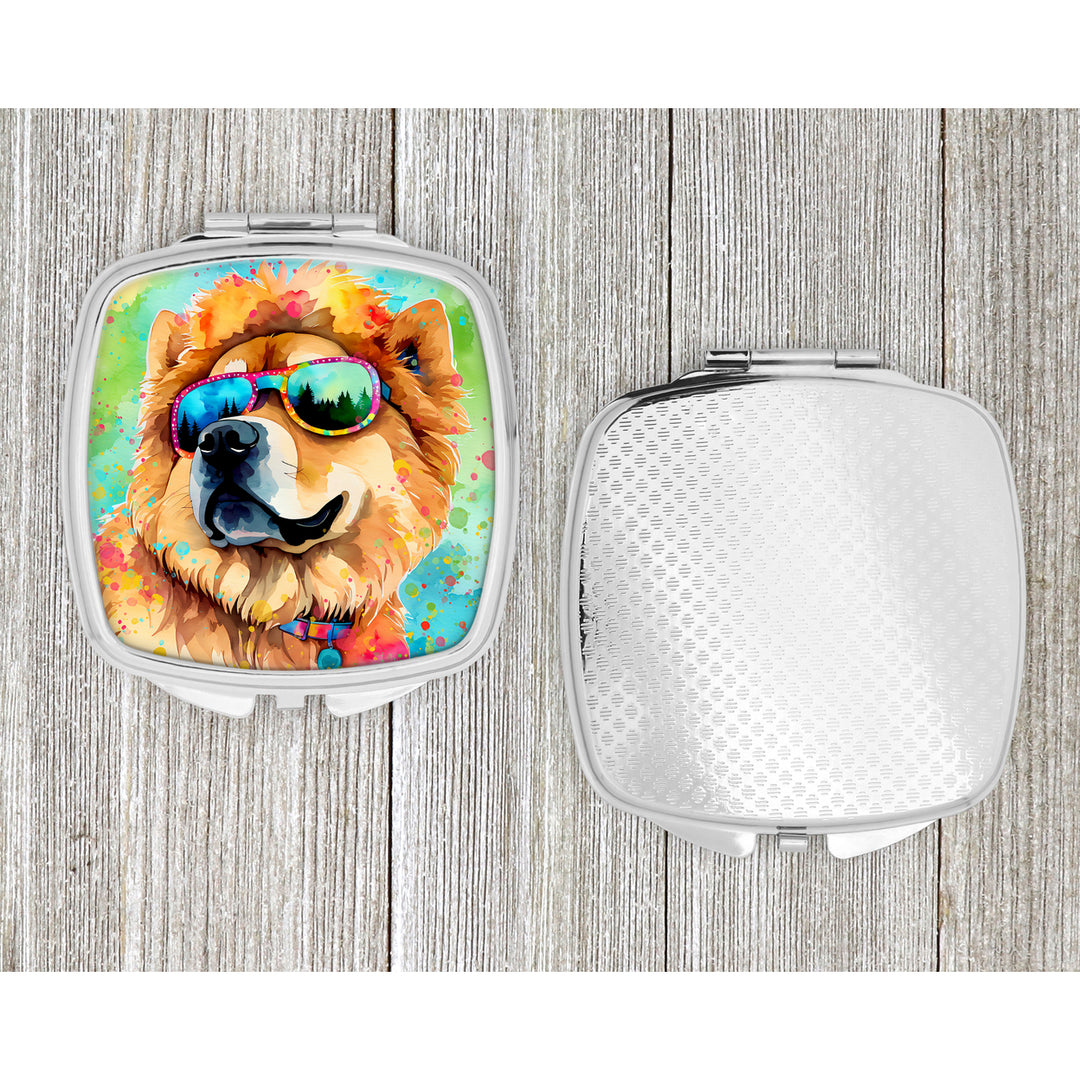 Chow Chow Hippie Dawg Compact Mirror Image 4