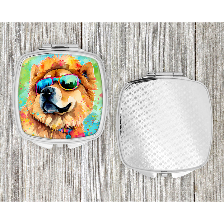 Chow Chow Hippie Dawg Compact Mirror Image 4