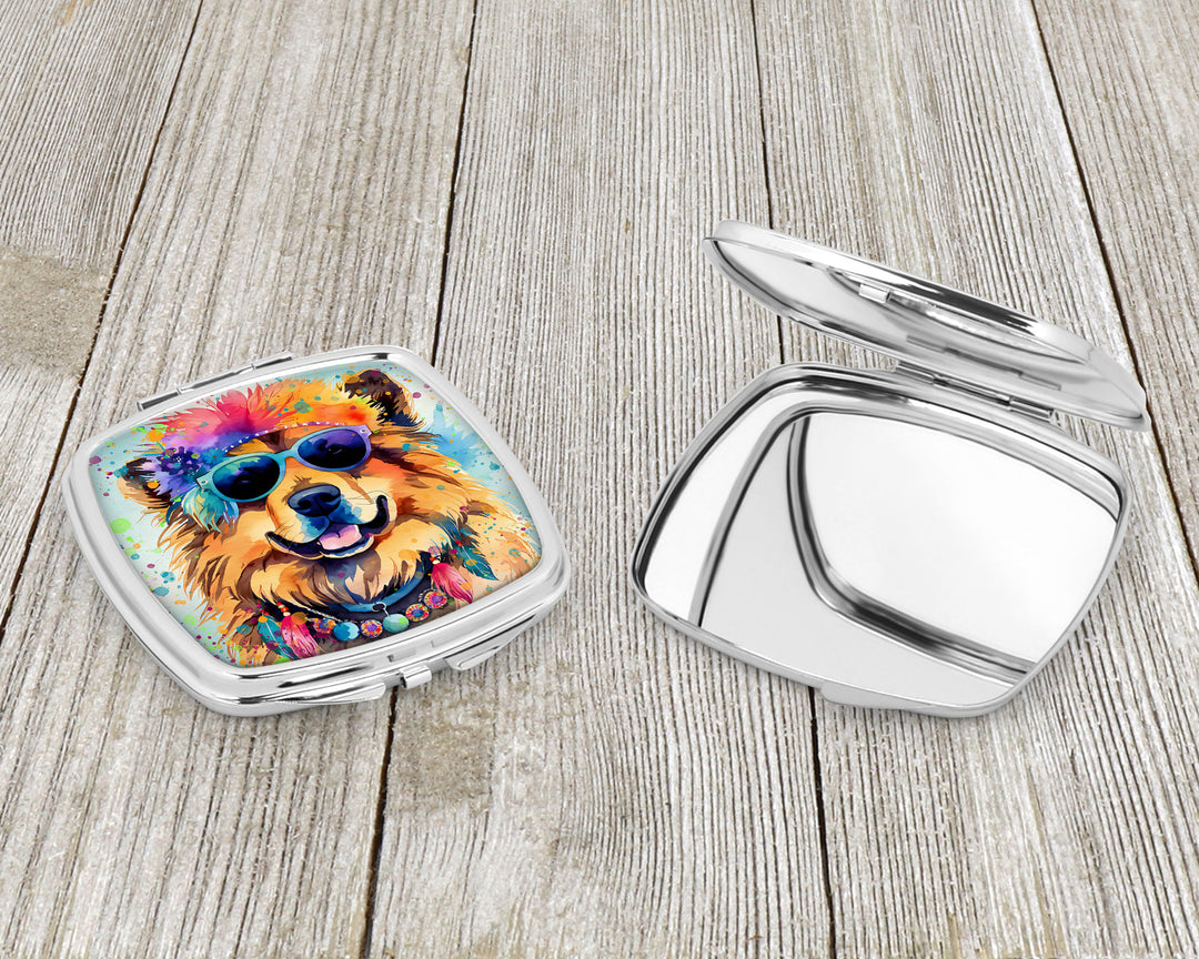 Chow Chow Hippie Dawg Compact Mirror Image 3