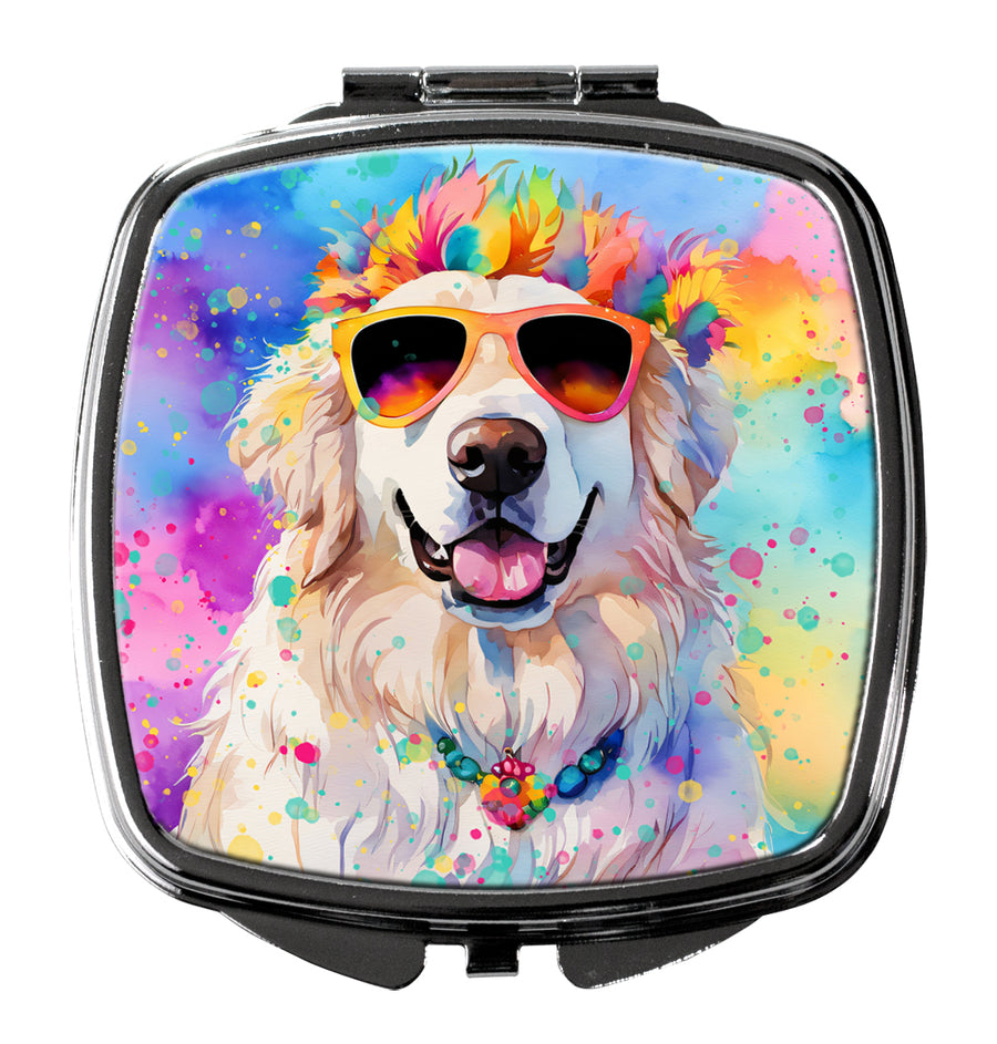 Great Pyrenees Hippie Dawg Compact Mirror Image 1