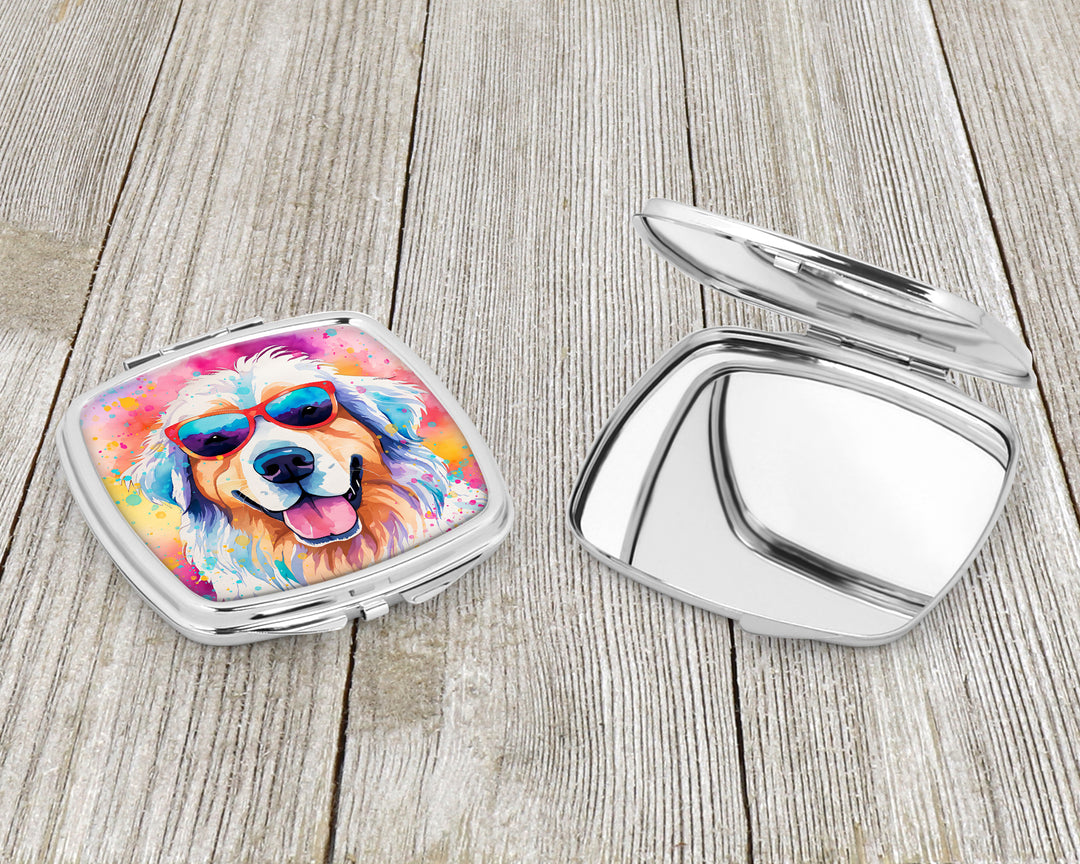Great Pyrenees Hippie Dawg Compact Mirror Image 3