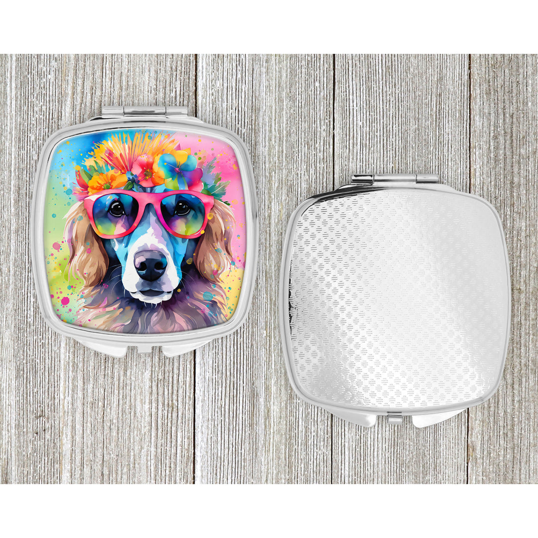Poodle Hippie Dawg Compact Mirror Image 4