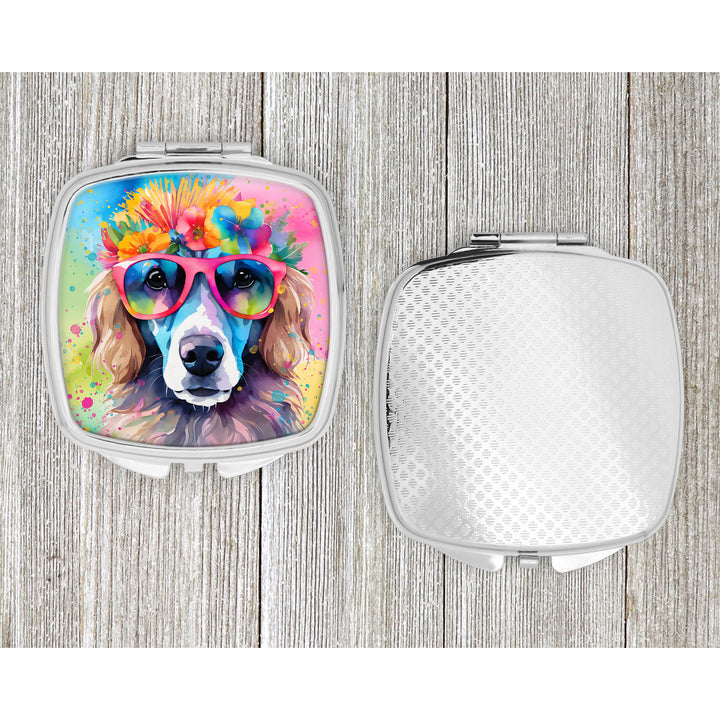 Poodle Hippie Dawg Compact Mirror Image 4