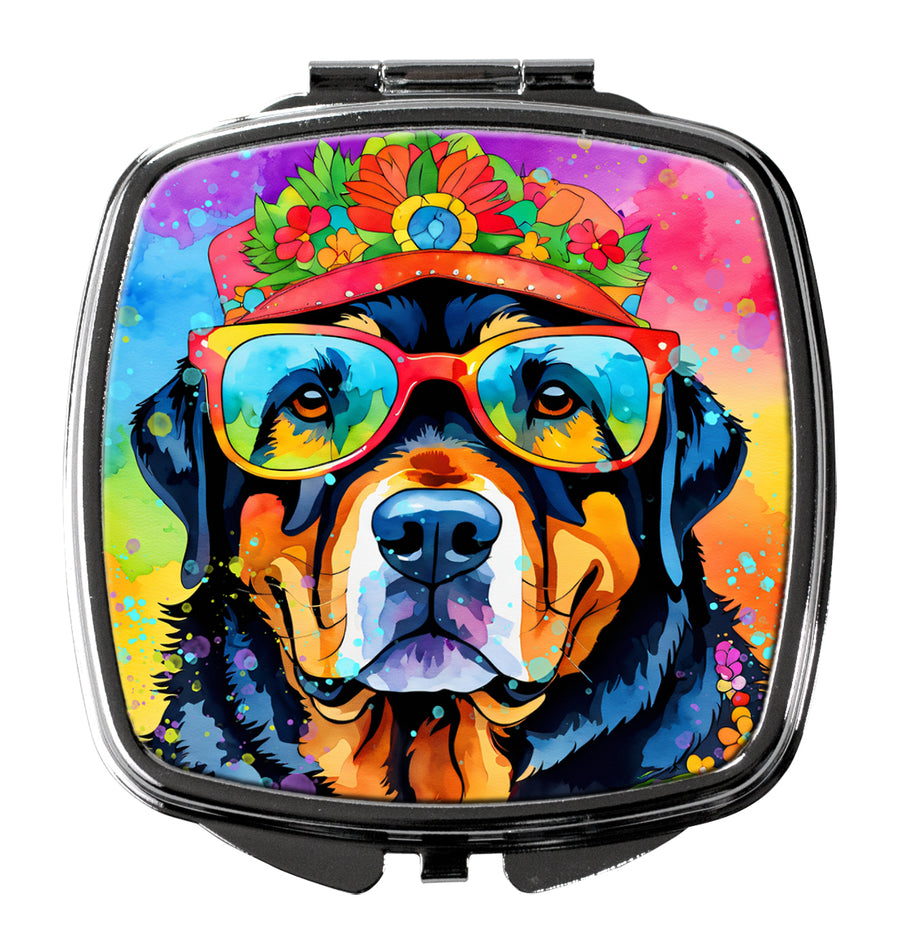 Rottweiler Hippie Dawg Compact Mirror Image 1