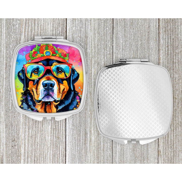 Rottweiler Hippie Dawg Compact Mirror Image 4