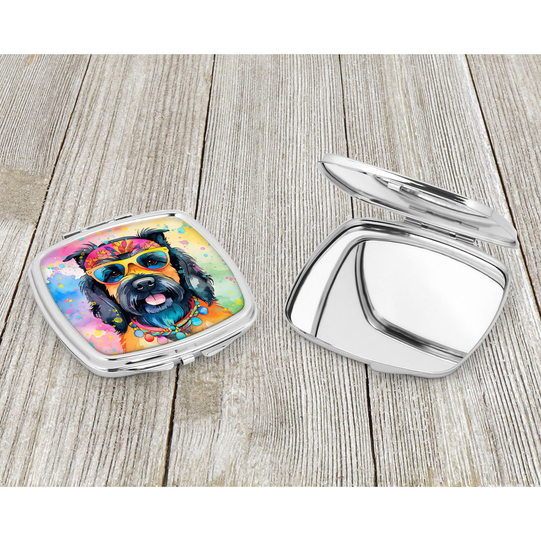 Scottish Terrier Hippie Dawg Compact Mirror Image 3