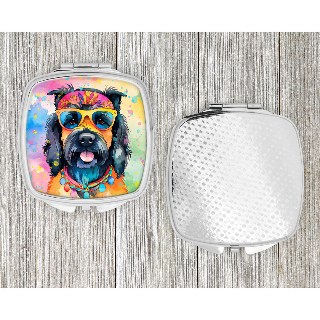 Scottish Terrier Hippie Dawg Compact Mirror Image 4