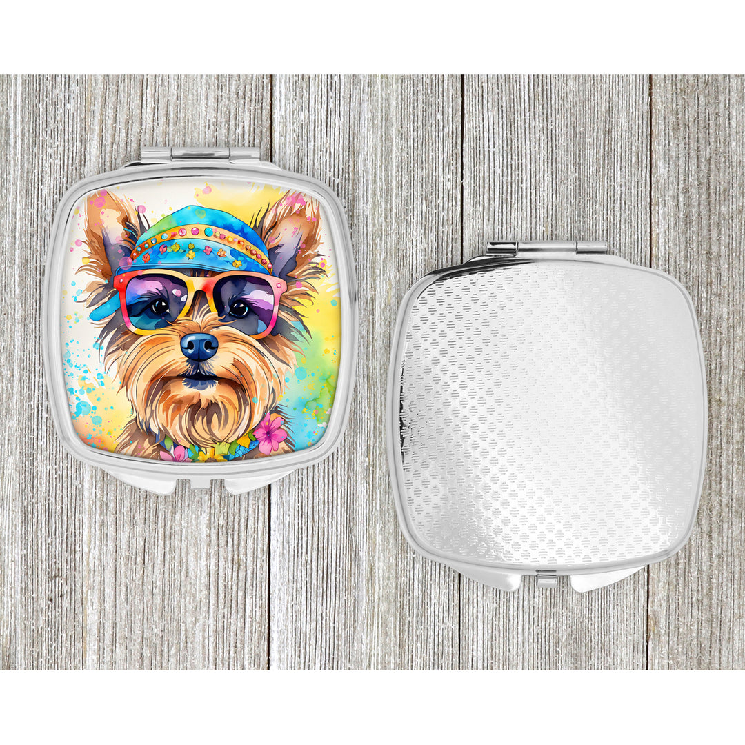 Yorkshire Terrier Hippie Dawg Compact Mirror Image 4