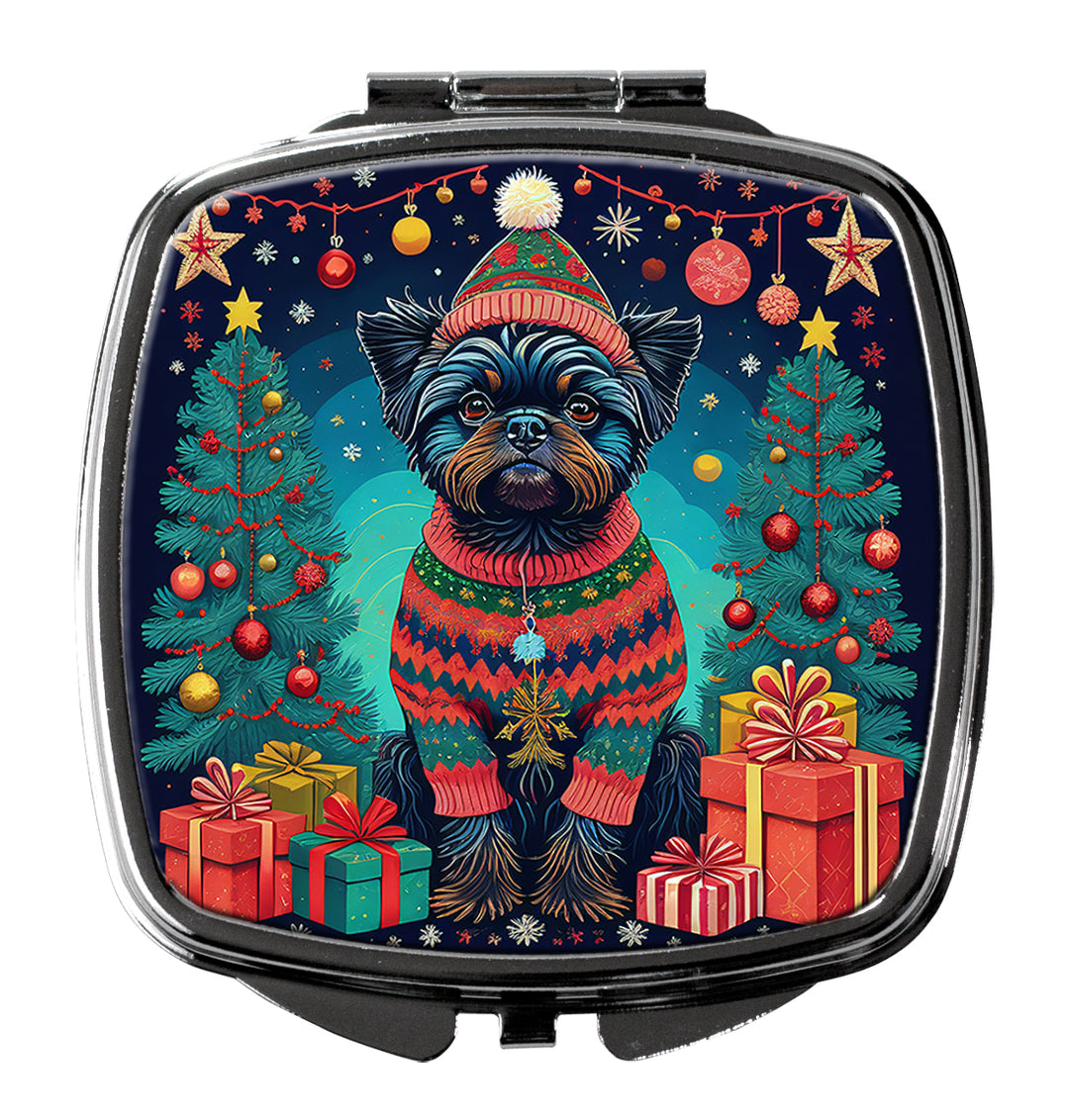 Affenpinscher Christmas Compact Mirror Image 1