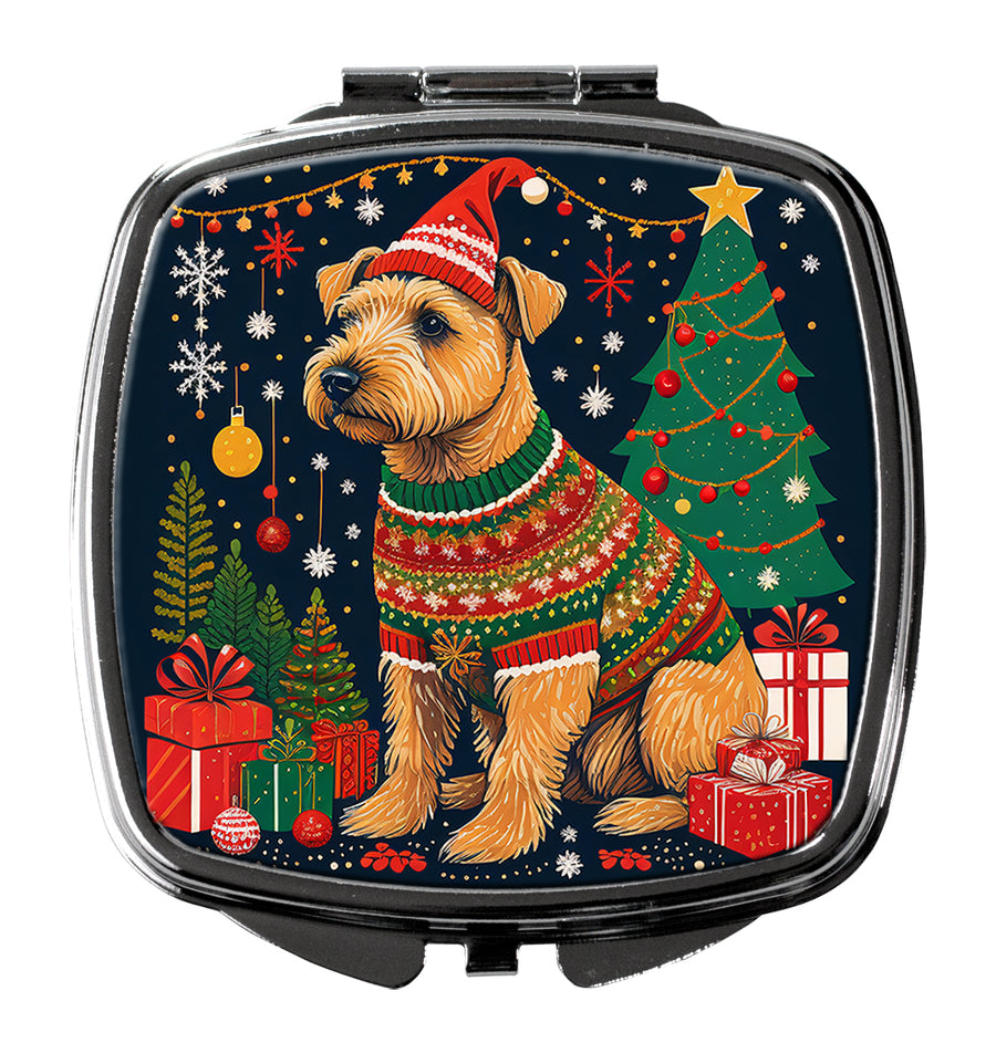 Lakeland Terrier Christmas Compact Mirror Image 1