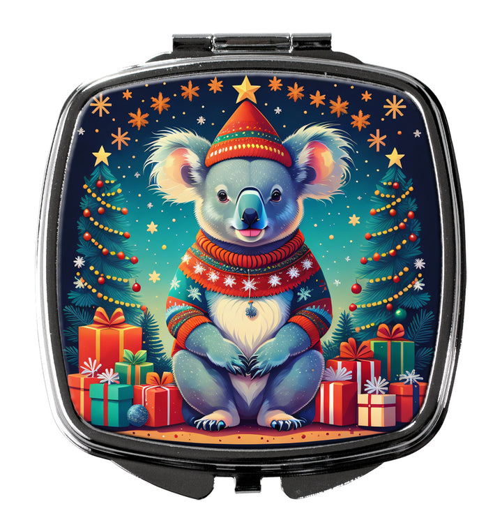 Koala Christmas Compact Mirror Image 1