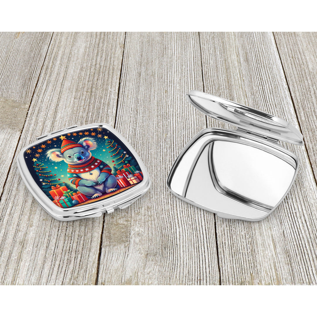 Koala Christmas Compact Mirror Image 3