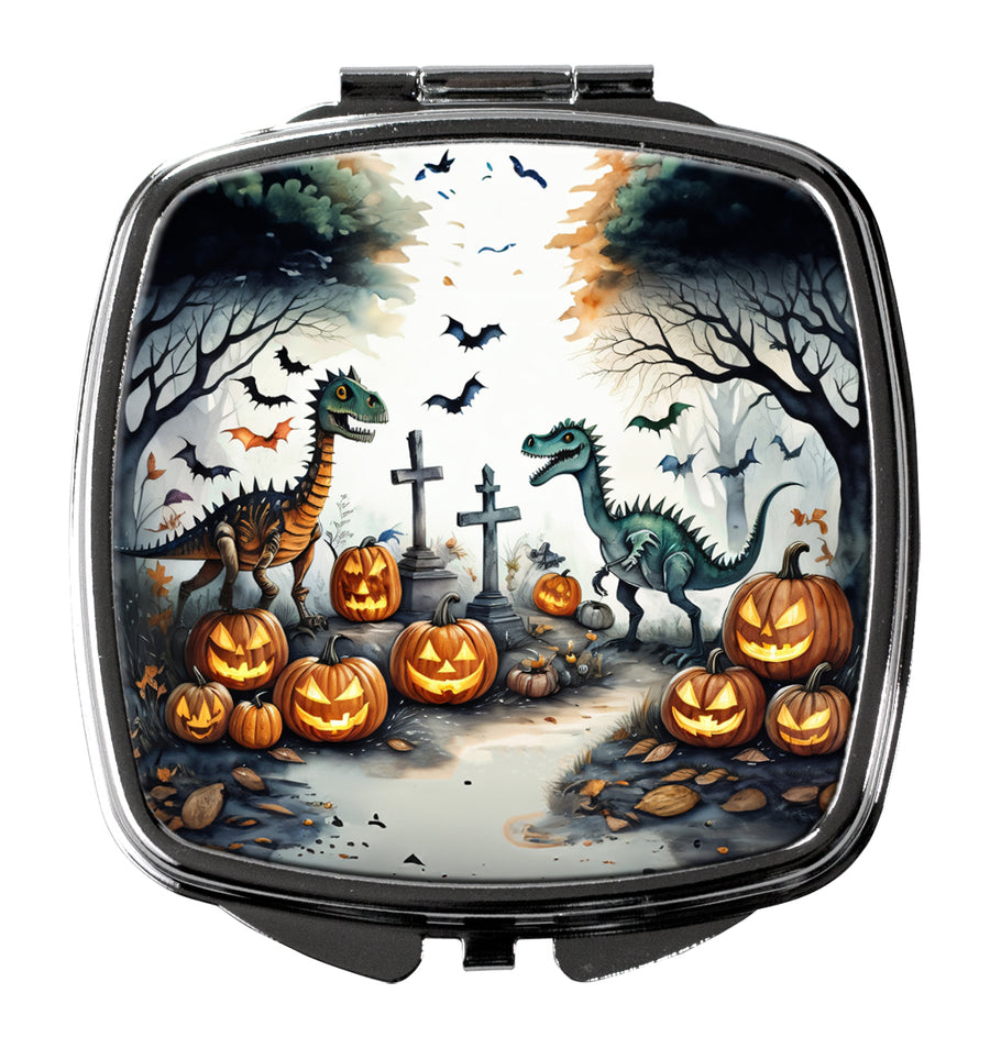 Dinosaurs Spooky Halloween Compact Mirror Image 1