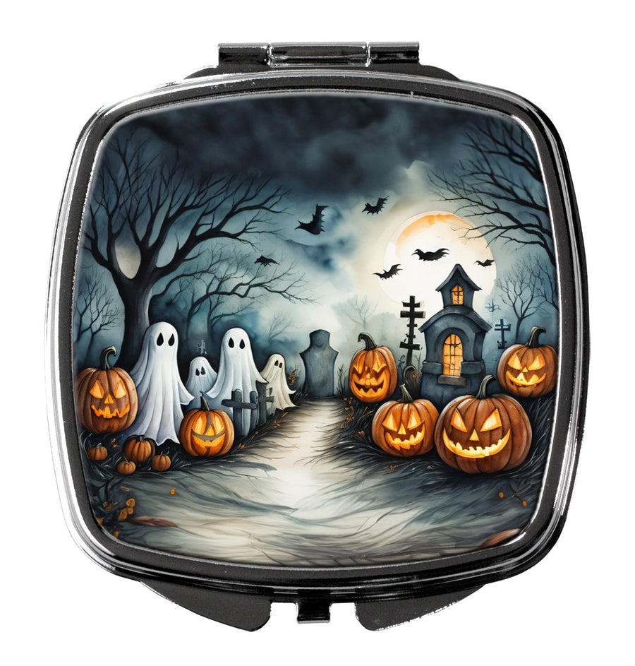 Ghosts Spooky Halloween Compact Mirror Image 1