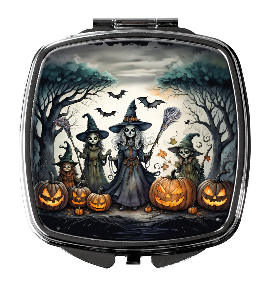 Witches Spooky Halloween Compact Mirror Image 1