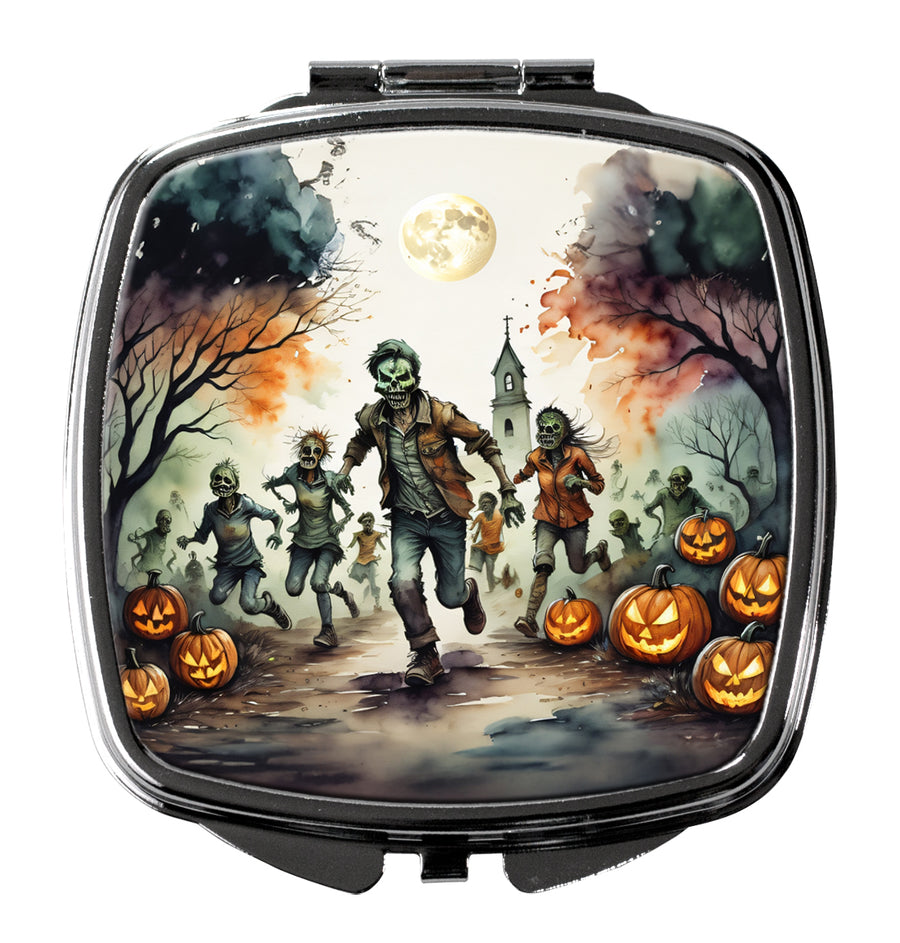 Zombies Spooky Halloween Compact Mirror Image 1