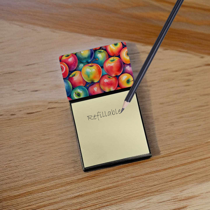 Colorful Apples Sticky Note Holder Image 2