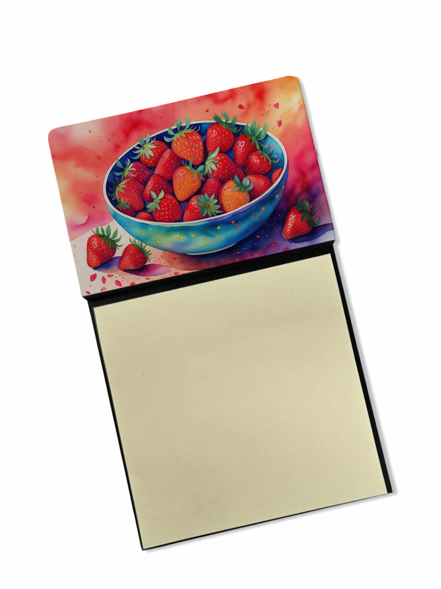Colorful Strawberries Sticky Note Holder Image 1