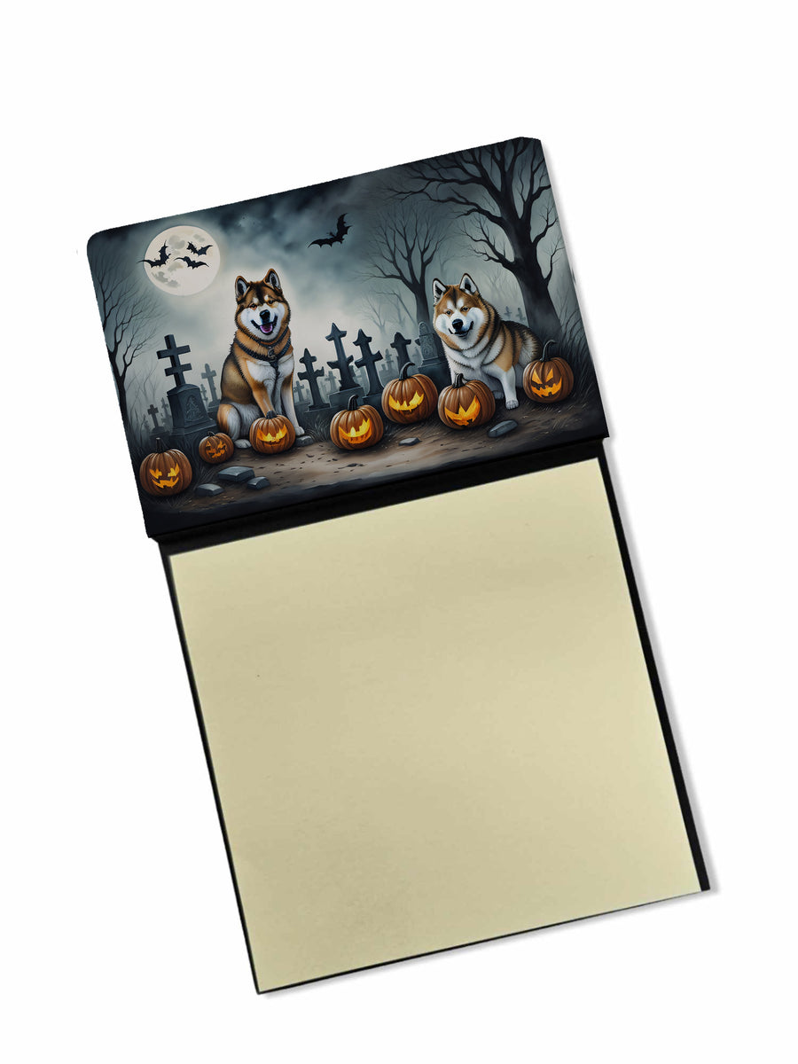 Akita Spooky Halloween Sticky Note Holder Image 1
