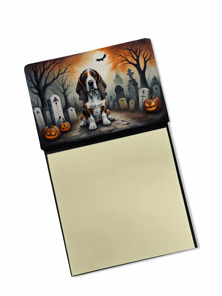 Basset Hound Spooky Halloween Sticky Note Holder Image 1