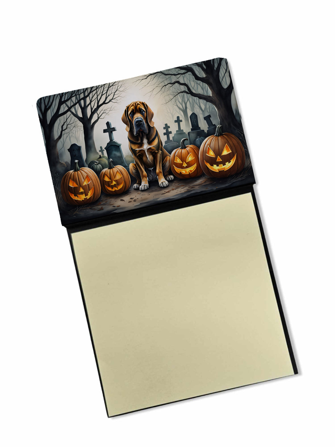 Bloodhound Spooky Halloween Sticky Note Holder Image 1