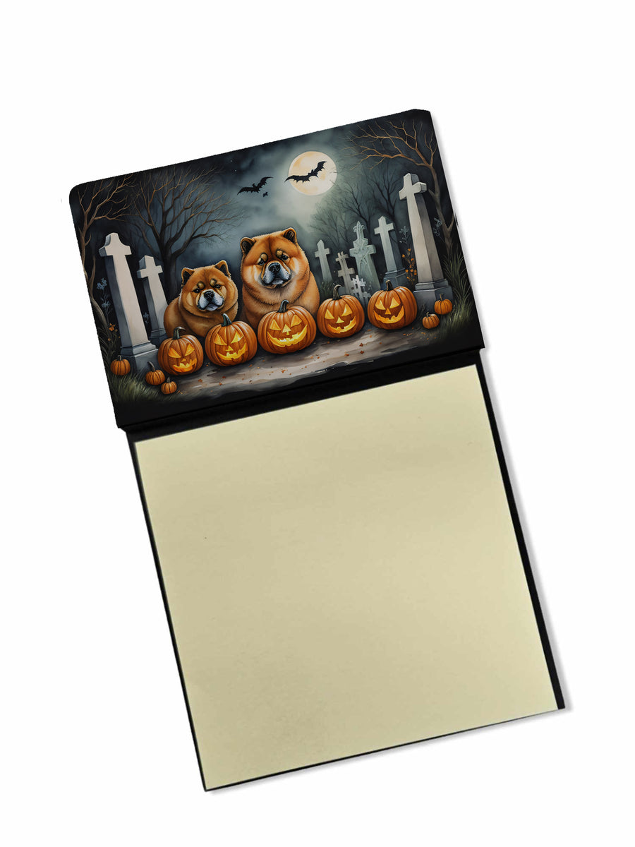 Chow Chow Spooky Halloween Sticky Note Holder Image 1